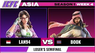 Lan94 (Julia) vs Book (Shaheen) - ICFC ASIA: Season 1 Week 4 - Loser's Semifinal