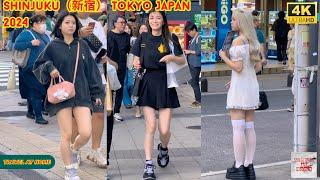 4k hdr japan travel 2024 | Walk in Shinjuku（新宿）Tokyo Japan |  Relaxing Natural City ambience