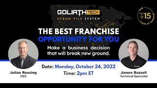 GoliathTech - The Best Franchise Opportunity For You | October 24, 2022