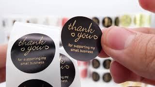 Ali 500pcs Thank You for supporting My Small Business Stickers Paper Thank You Label