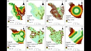 Predictor variables used for land use and land cover future-prediction using Google Earth Engine