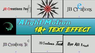 Top 10 Text Animation Presets Link Alight Motion | Top 10 Text Animation | New Trending Text Preset