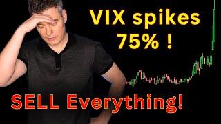 Epic VIX Index spike:  Sell everything immediately?