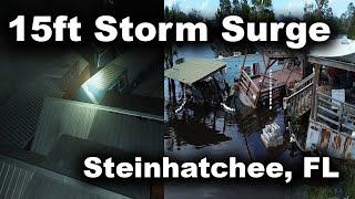 HOUSES FLOAT AWAY IN HURRICANE HELENE - Steinhatchee, Florida  - 9/26/2024