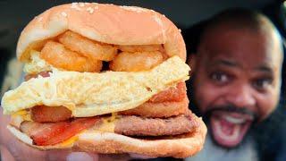 Burger King ULTIMATE Breakfast Whopper Review!