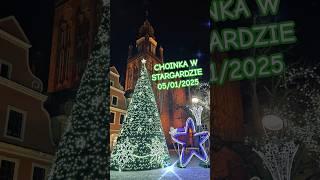 CHOINKA Rynek Staromiejski w Stargardzie 05/01/2025 #christmastree #choinka #winter #zima #shorts