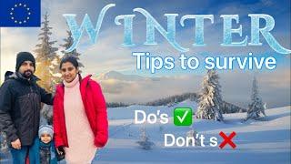 How to survive in European Winter  Tips to survive |European Winter Care  Malayalam | Part 1