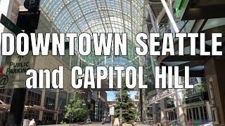 Downtown Seattle, Washington to Capitol Hill | Pine St, Pike St, Broadway | Virtual Walking Tour 4k