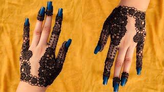 Simple arabic mehndi design | Easy arabic henna design | bignners mehndi design | hennabysid