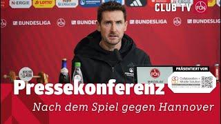 Die PK mit Miroslav Klose & André Breitenreiter  | 1. FC Nürnberg - Hannover 96 1:2