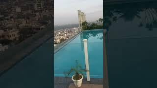 Jaipur beautiful views on top of Grand Anukampa hotel on Ajmer Road