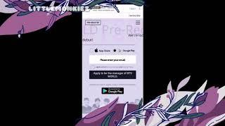 PRE-REGISTER BTS WORLD GAME