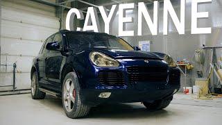 Покраска автомобиля Porsche Cayenne. Полная реставрация