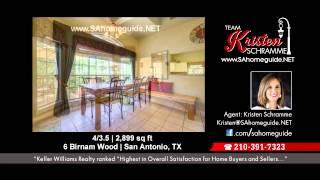 6 Birnam Wood, Best Realtor in San Antonio, Keller Williams Legacy