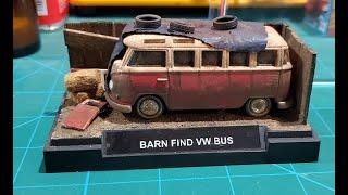 Custom Matchbox Barn Find VW Bus