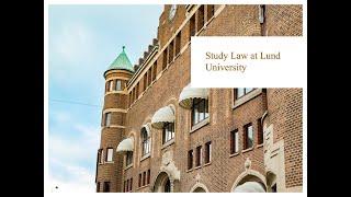 Study Law at Lund University