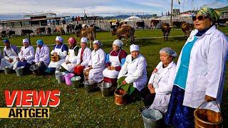 Mongolian Milk Festival - Traditional Dairy Celebration! Village Life | Views