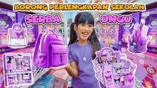 DISTA BORONG PERLENGKAPAN SEKOLAH SERBA UNGU!! SEMUA YANG WARNA UNGU LANGSUNG DIBELI #viralvideo