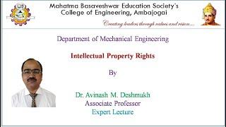 Intellectual Property Rights Expert Lecture