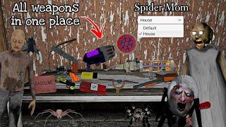 Granny v1.9 New Update Spider Angelina in House VS All New weapons