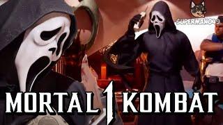 GHOSTFACE GAMEPLAY FIRST LOOK! - Mortal Kombat 1: "Ghostface" Gameplay (Ghostface DLC)