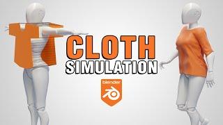 Blender realistic Shirt CLOTH SIMULATION Tutorial!