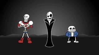 Анимация Undertale Санс Папирус и Гастер