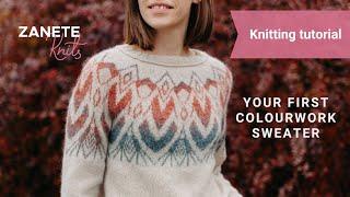 How to knit your first colourwork sweater - a step-by-step tutorial