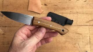 McCullen Knives McC3 in AEB-L and Afrormosia Wood.