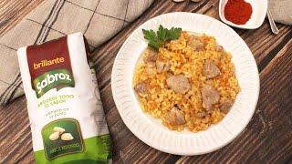 Arroz con solomillo de cerdo