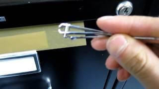 Picking a filing cabinet lock with a nail clipper