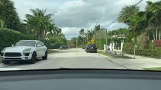 Drive Around Venetian Islands Miami Beach in 4k ️ Beautiful Houses and Mansions | miami pov drive