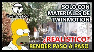 TWINMOTION Tutorial Completo Zona Lounge  | RENDER Twinmotion paso a paso  |  ArchViz Twinmotion