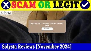 Solysta Reviews (Nov 2024) - Is This A Legit Or A Scam Website? Find Out! | Scam Inspecter