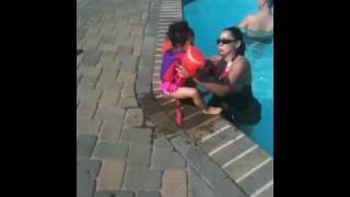 Gabriela in the Pool at the Shore