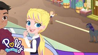 Polly Pocket | Polly visits Prudence Pocket in a TIME MACHINE! | Hidden Worlds Available on Netflix