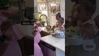 Mom and the triplets #mom #momlife #mommyvlog #love #blacklove #motherhood #family #familyvlog