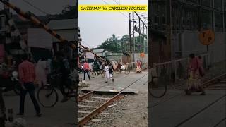 Gateman Vs Careless Peoples #indianrailways #railways #train #virals #shorts #trending #videos #rail