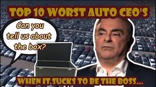 Here are the Top 10 Worst Automotive CEO's