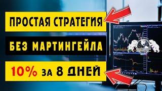 Простая стратегия без мартингейла 10 % за 8 дней