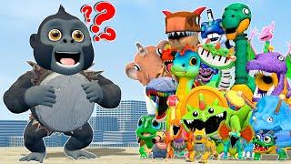 NEW DRUMRILLA POPPY PLAYTIME 5 vs ALL DINO TOY PIANOSAURUS FAMILY in Garry's Mod!