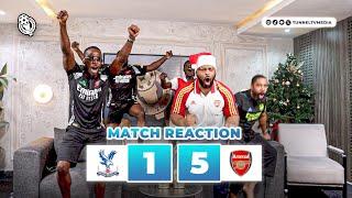 Crystal Palace 1-5 Arsenal |Full Fan Goal Celebrations | Jesus Havertz Martinelli Rice