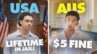 Criminals in USA vs Australia…