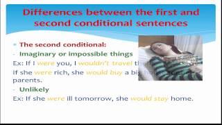 Diffences between the first and second conditional sentences