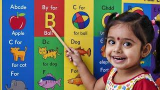 a for apple b for ball, c for cat d for dog, abcd phonics song, alphabets, english varnamala