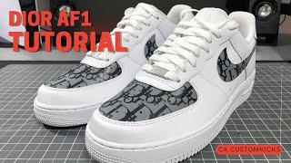 DIOR CUSTOM AIR FORCE 1 - TUTORIAL (PAINTED)