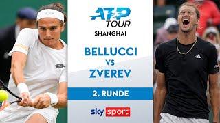 Bellucci  vs. Zverev  - Runde 2 | Rolex Shanghai Masters 2024 | Highlights - Sky Sport