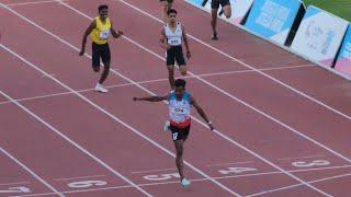 Santosh Kumar clocked 49.49s in the men's 400M Hurdles at National Games 2022