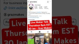 Live Maker Talk guest introduction for Graz Makes #workshop #metalworking #maker