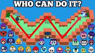 Who Can Make It Without Moving? All 80 Brawlers Challenge!